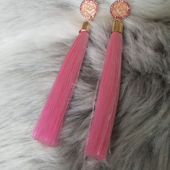 Women Bohemian Crystal Long TasselEarrings - Picture 6 of 13